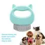 2 Pcs Cat Dog Comb Pet Grooming Massage Tool, Cat Dog Brush Pet Shell Comb for Removing Matted Tangled and Loose Hair (Green)