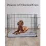 PETLIBRO Dog Bed for Crate, Memory Foam Dog Crate Bed Orthopedic Plush Mattress for Therapeutic Joint&Muscle Relief Washable Bed Cover with Waterproof Inner Lining