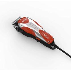 Wahl Professional Animal Deluxe U-Clip Pet, Dog, & Cat Clipper & Grooming Kit (#9484-300), Red and Chrome