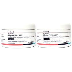 Henry Schein Phyto CHX+KET (Formerly PhytoVet CK) Wipes 60ct Two Pack