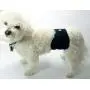 Teamoy Reusable Wrap Diapers for Male Dogs, Washable Puppy Belly Band Pack of 3 (M, 13''-16'' Waist, Black+ Gray+ Lake Blue)