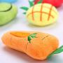 LFOZ Pet Cute Cat Toy Creative Simulation Mint Fruit Animal Plush Toy 2019 Multicolor Pineapple Strawberry Frog Chew Pet Toy for Cat (Color : Strawberry)