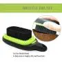 HONOMA Pin and Bristle Brush for Dogs Cats Grooming Comb, Pet Bath Massage Soft Rubber Bristles Brush Shampooing and Massaging,3 in 1 Cleans Shedding and Dirt for