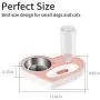ASENVER Automatic Pet Feeder 2-in-1 Cat Feeding Dispenser Detachable Dog Water Bottle and Food Bowl Heart Shaped ASENVER Automatic Pet Feeder 2-in-1 Cat Feeding Dispenser Detachable Dog Water Bottle and Food Bowl Heart Shaped