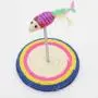 Pet Supplies Colorful Pet Cat Playing Toys Sisal Spring Seat Cat Scratch Board with Mouse, Board Diameter: 19cm Pet Toys Pet Supplies Colorful Pet Cat Playing Toys Sisal Spring Seat Cat Scratch Board with Mouse, Board Diameter: 19cm Pet Toys