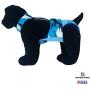 Barkertime Premium Waterproof Dog Diaper Overall - Made in USA - Blue Camo on Sky Blue Escape-Proof Premium Waterproof Dog Diaper Overall