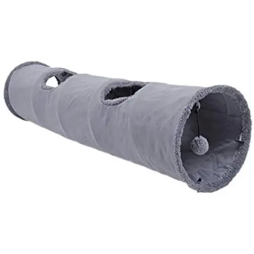 Speedy Pet Collapsible Cat Tunnel, Cat Toys Play Tunnel Durable Suede Hideaway Pet Crinkle Tunnel with Ball,12 inch Diameter Speedy Pet Collapsible Cat Tunnel, Cat Toys Play Tunnel Durable Suede Hideaway Pet Crinkle Tunnel with Ball,12 inch Diameter