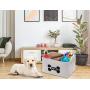 Canvas Durable Dog Storage bin, Dog Toy Basket, Storage Bins for Dog Toys - Perfect for organizing pet Toys, Blankets, leashes, Bones and Treats