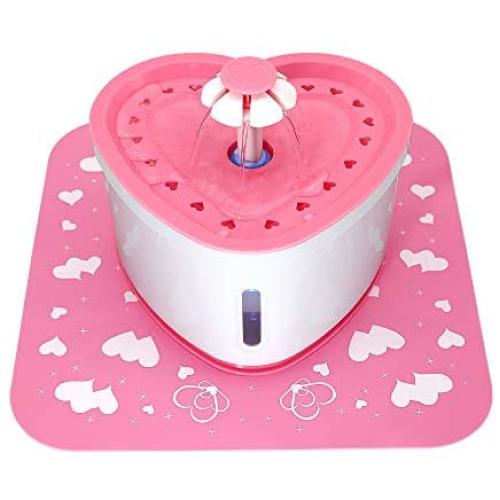 PET ARTIST Pet Water Fountain - 2L(68 oz) Quiet Automatic Electric Flower Fountain for Cats Dog and Small Animals