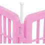 IRIS 24 Pet Playpen 4 + 2 Add-On Panel, Pink IRIS 24 Pet Playpen 4 + 2 Add-On Panel, Pink