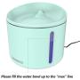 DOGNESS 1L Pet Water Fountain,Healthy and Hygienic Drinking Fountain Super Quiet Flower Automatic Electric Water Bowl for Dogs, Cats, Birds