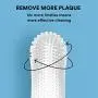 Barkleys 360º Dog Fingerbrush Toothbrush - Ergonomic Design - Full Surround Bristles for Easy Cleaning - Set of 2, Clear