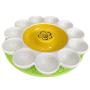 PICKIT Pets Daisy Bowl - Premium Ceramic Slow Feeder Bowls for Cats and Small Sized Dogs, Microwave and Dishwasher Safe