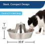 PetSafe Stainless Steel Cat and Dog Water Fountain - Seaside 60 oz or 360 Multi-Pet 128 oz Drinking Fountain
