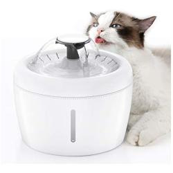 isYoung Cat Water Fountain, 84Oz/2.5L USB Charging Cat Water Dispenser Pet Drinking Fountain for Cat, Dog and Small Pet