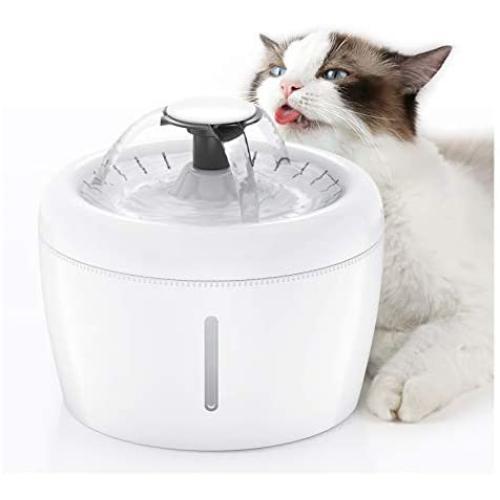 isYoung Cat Water Fountain, 84Oz/2.5L USB Charging Cat Water Dispenser Pet Drinking Fountain for Cat, Dog and Small Pet