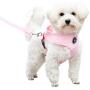 EXPAWLORER Soft Mesh Polka Dots Dog Harness with Matching Leash