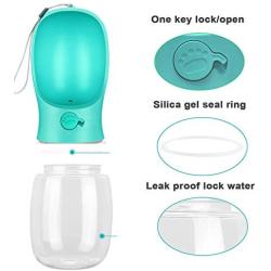 Kalimdor Dog Water Bottle, Leak Proof Portable Puppy Water Dispenser with Drinking Feeder for Pets Outdoor Walking, Hiking, Travel, BPA Free Food Grade Plastic