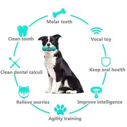 SHENGDA Anti-bite Dog Sounding Toys,Puzzle Dog Toys Supplies Molar Teeth Cleaning Toothbrush T06