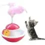 Studyset Interactive Cat Toy,Funny Rolling Scratching Ball Tumbler Interactive Toy with Feather for Pet Cat Yellow L Studyset Interactive Cat Toy,Funny Rolling Scratching Ball Tumbler Interactive Toy with Feather for Pet Cat Yellow L