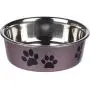 Loving Pets Metallic Bella Bowl, Small, Grape Loving Pets Metallic Bella Bowl, Small, Grape