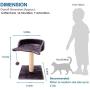 VARWANEO Cat Scratching Post for Small Kitty,with Sisal Covered Climbing Activity Tower Natural Jute Fiber 2-in-1 Scratching Post and Bed