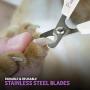 Poodle Pet Cat Nail Trimmer Clipper Scissors for Cats, Kittens, Dogs, Puppies, Rabbits & Small Animals – Slip-Proof, Stainless Steel, – Professional Grooming Supplies
