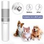 Hengyuanyi Dog Nail Grinder Professional Pet Nail Trimmer 2-Speed Rechargeable Pet Nail Grinder Electric Nail File,3 Ports Quiet Painless Paws Grooming Smoothing,for Large Medium Small Dogs and Cats