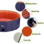 Pidsen Foldable Pet Swimming Pool Portable Dog Pool Kids Pets Dogs Cats Outdoor Bathing Tub Bathtub Water Pond Pool & Kiddie Pools