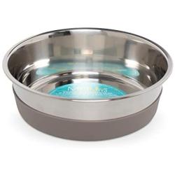 Messy Mutts Stainless Steel Heavy Gauge Bowl with Non-Slip Removable Silicone Base