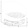 PawsMark Plastic Bowl Shaped Sleeping Bed House Cat Cave Lounge with Ball Toy