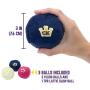 Chew King Fetch Balls Durable Natural Floating Dog Toy, Float and Glow Flyer, Squeaker Ball Dog Toy