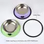 Legendog 2Pcs Cat Bowl Pet Bowl Stainless Steel Cat Food Water Bowl Non-Slip Rubber Base Small Pet Bowl Cat Feeding Bowls Set Legendog 2Pcs Cat Bowl Pet Bowl Stainless Steel Cat Food Water Bowl Non-Slip Rubber Base Small Pet Bowl Cat Feeding Bowls Set