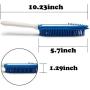 Pasuwisma 2 Pcs Silicone Car Pet Hair Remove Brush, Car and Auto Bedding Blankets Carpets Detailing Brush for Hair Removal, Pet Rubber Massage and Remover for Dog and Cat Hair, Blue and Green