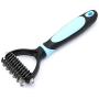 CeleMoon [Dematting Comb Pet Dematting Comb/Rake Dual Sided 6 + 11 Teeth, Professional Undercoat Fur Grooming Rake Knot Cutter for Cats & Dogs