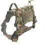 TOTTPED Tactical Dog Vest- for Various Training Service Dogs- with Traction Handle and Metal Buckle Belt Clip- Adjustable Chest Strap Hunting Vest