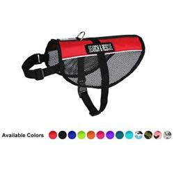 Dogline MaxAire Vest with Search and Rescue Removable Patches Adjustable Harness Reflective for Puppies Small Medium and Large Dogs