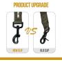 Tactical Dog Harness and Dog Leash Set, No Pull Dog Vest Harness, Heavy Duty Dog Harness with Handle(Ranger Green,M)