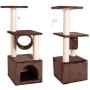 Waful 36'' Solid Cute Sisal Rope Plush Cat Climb Tree Cat Tower