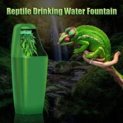 Reptile Drinking Water Filter Fountain Feeding Chameleon Lizard Dispenser Terrarium 220-240V AC - Hardware & Accessories Industrial Hardware - 1 X Reptile Drinking Water Fountain, 1 X Power Cable