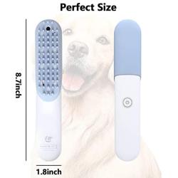 TLOG Dog and Cat Brush, Pet Odor Remove Massage Brush, Rechargeable Electric Pet Deodorization Grooming Comb, Professional Dogs Cats Hair Grooming Brush for Long and Short Fur Pet Deshedding Tool