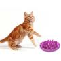 Patgoal Large Cat Catch Interactive Feeder Bowl Slow Feed Anti-gulping Bloat Stop Pet Bowl (Purple)