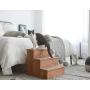 zoovilla PTR0082212010 Yorkshire Pet Step with Storage, Wood Bedside Ramp with Storage, Natural Wood, 15.55″D x 17.50″W x 14.76″H