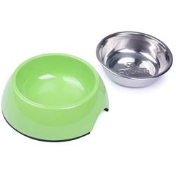 Super Design Dog Cat Bowls Melamine Stand Stainless Steel Bowls for Small Medium Large Dogs and Cats