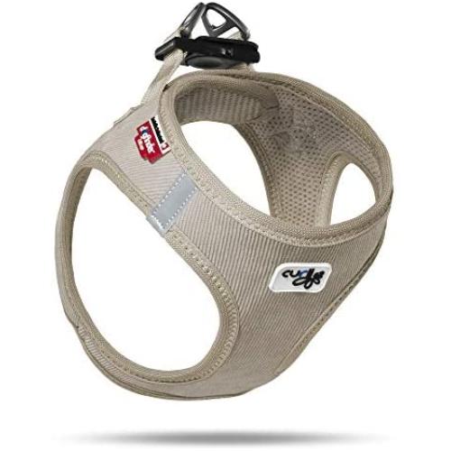 Curli Vest Harness Cord with Air-Mesh Lining Step-in Dog Harness Lightweight Breathable Dog Elegant Durable Harnesses for Small Dogs