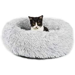 Gbrand Dog Bed Cat Beds Round Donut(Small 23'' x 23'') - Orthopedic Relief - Soft Plush Indoor Pet Bed - Machine Washable & Dryer Friendly.