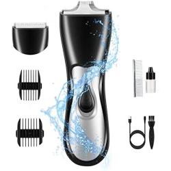Visson Dog Clippers Washable,2in1 Dog Grooming Clippers Kit for Small Medium Dogs and Cats Hair Around Face, Paws, Eyes, Ears, Rump,Dog Trimmer Clippers Cordless,Low Noise Dog Shaver USB Rechargeable