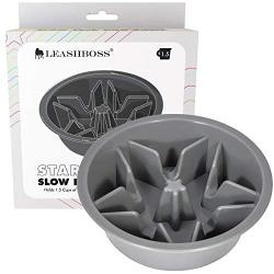 Leashboss Slow Feed Dog Bowl for Raised Pet Feeders - Maze Food Bowl Compatible with Elevated Diners