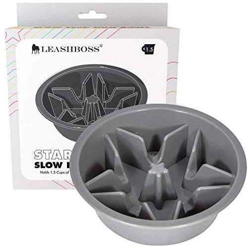Leashboss Slow Feed Dog Bowl for Raised Pet Feeders - Maze Food Bowl Compatible with Elevated Diners