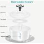 TOOOGO Cat Water Fountain, 84oz/2.5L Dog Water Dispenser Ultra Silent Hygienic Pet Water Fountain for Cats, Dogs and Small Animals